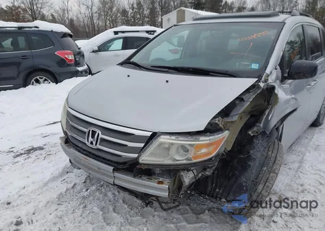 2013 Honda Odyssey Ex-L from USA, damaged, VIN 5FNRL5H69DB046874